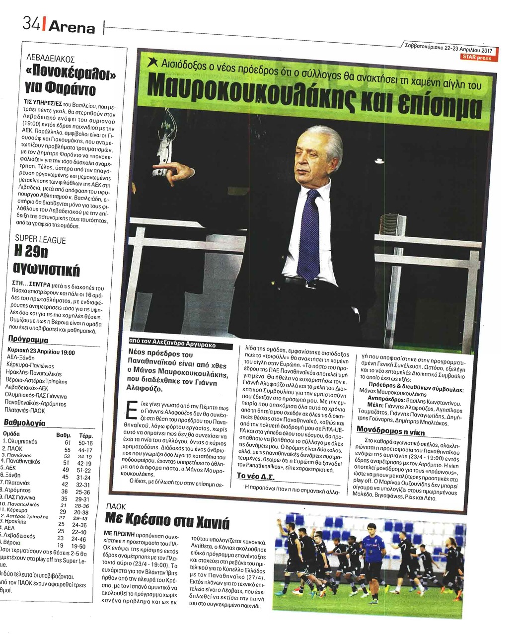 Οπισθόφυλλο εφημερίδας Star Press