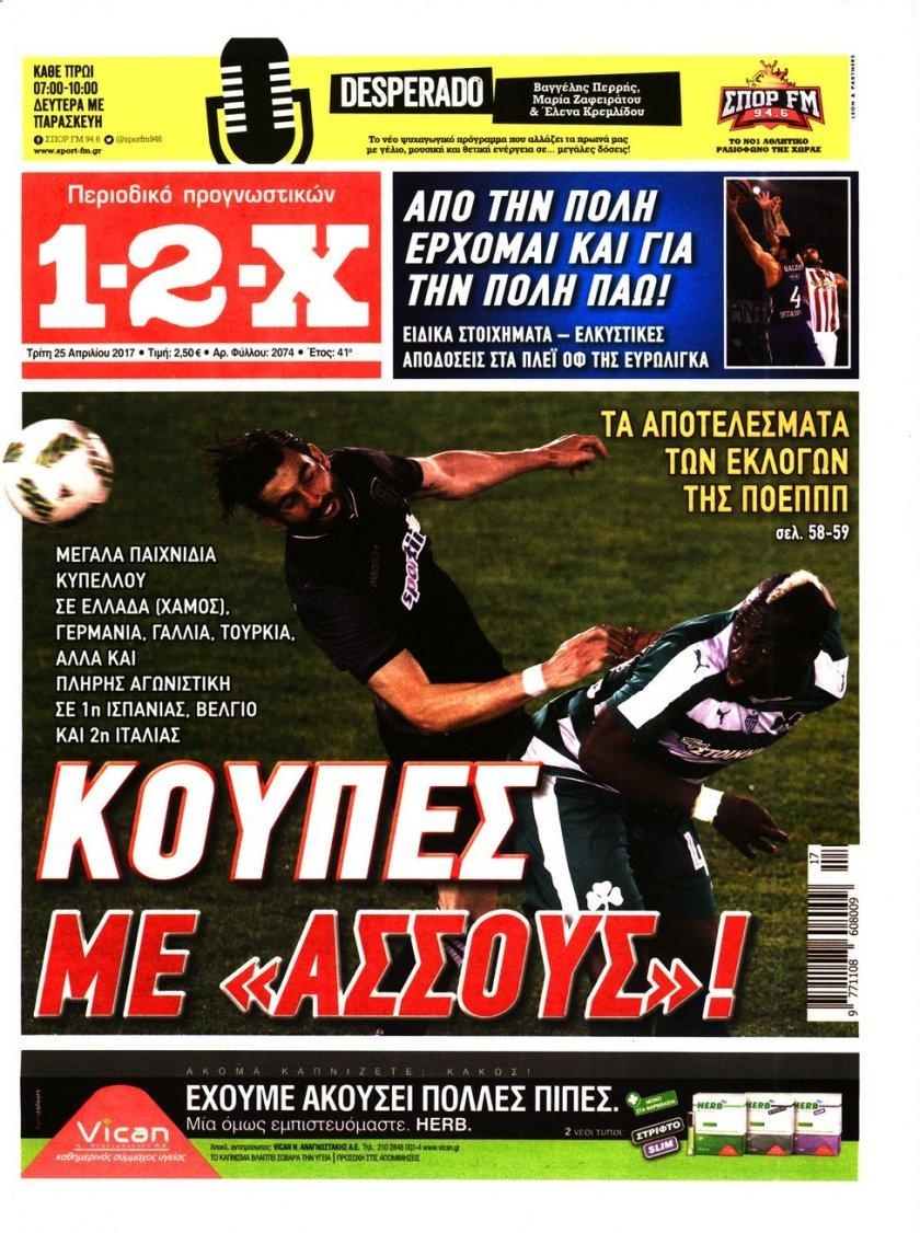 Πρωτοσέλιδο εφημερίδας 12x