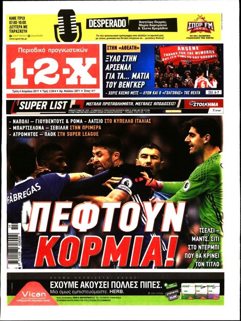 Πρωτοσέλιδο εφημερίδας 12x
