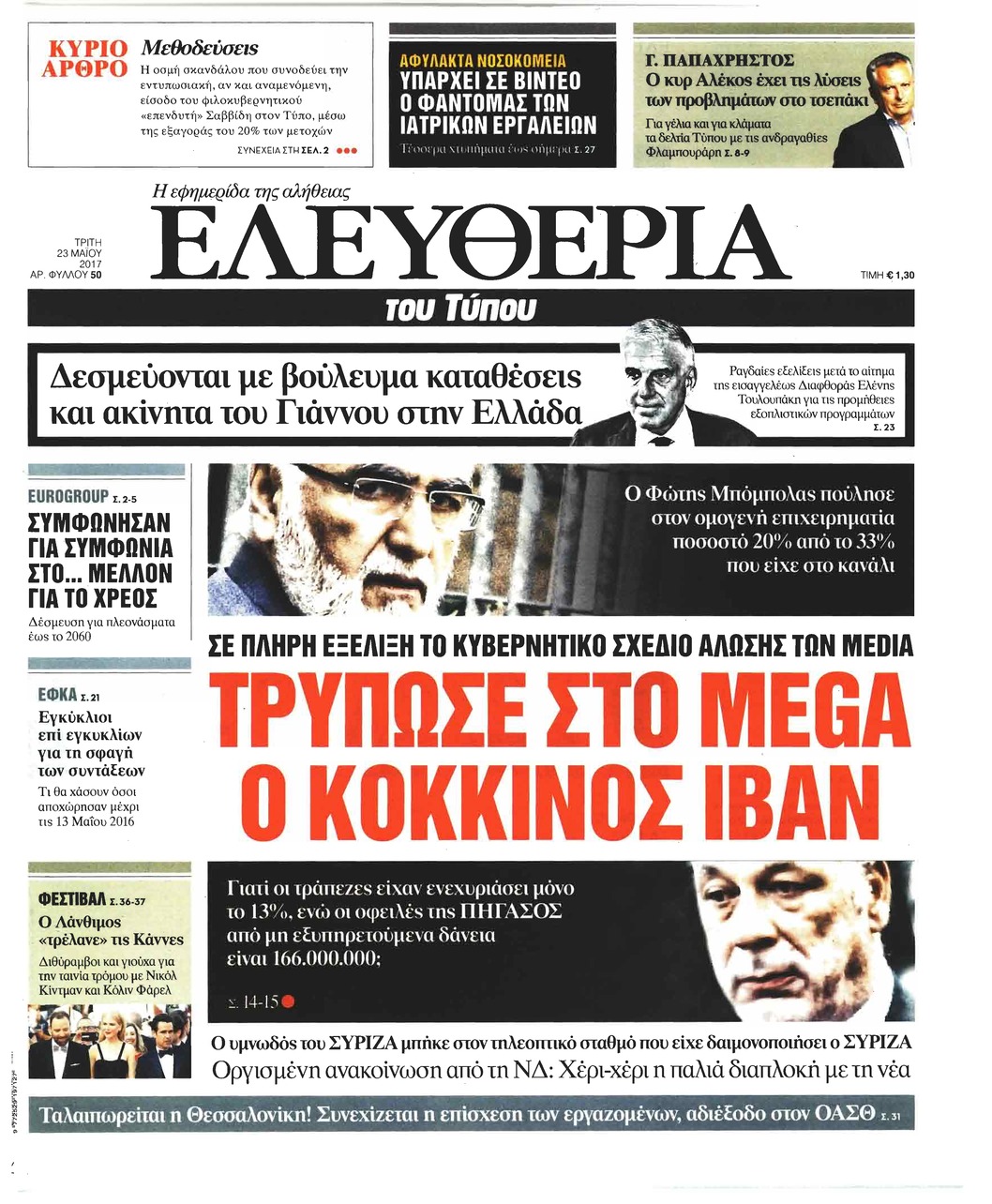 Πρωτοσέλιδο εφημερίδας 