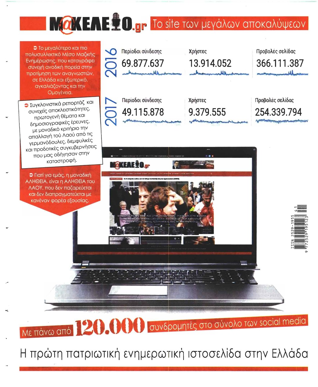 Οπισθόφυλλο εφημερίδας Μακελειό