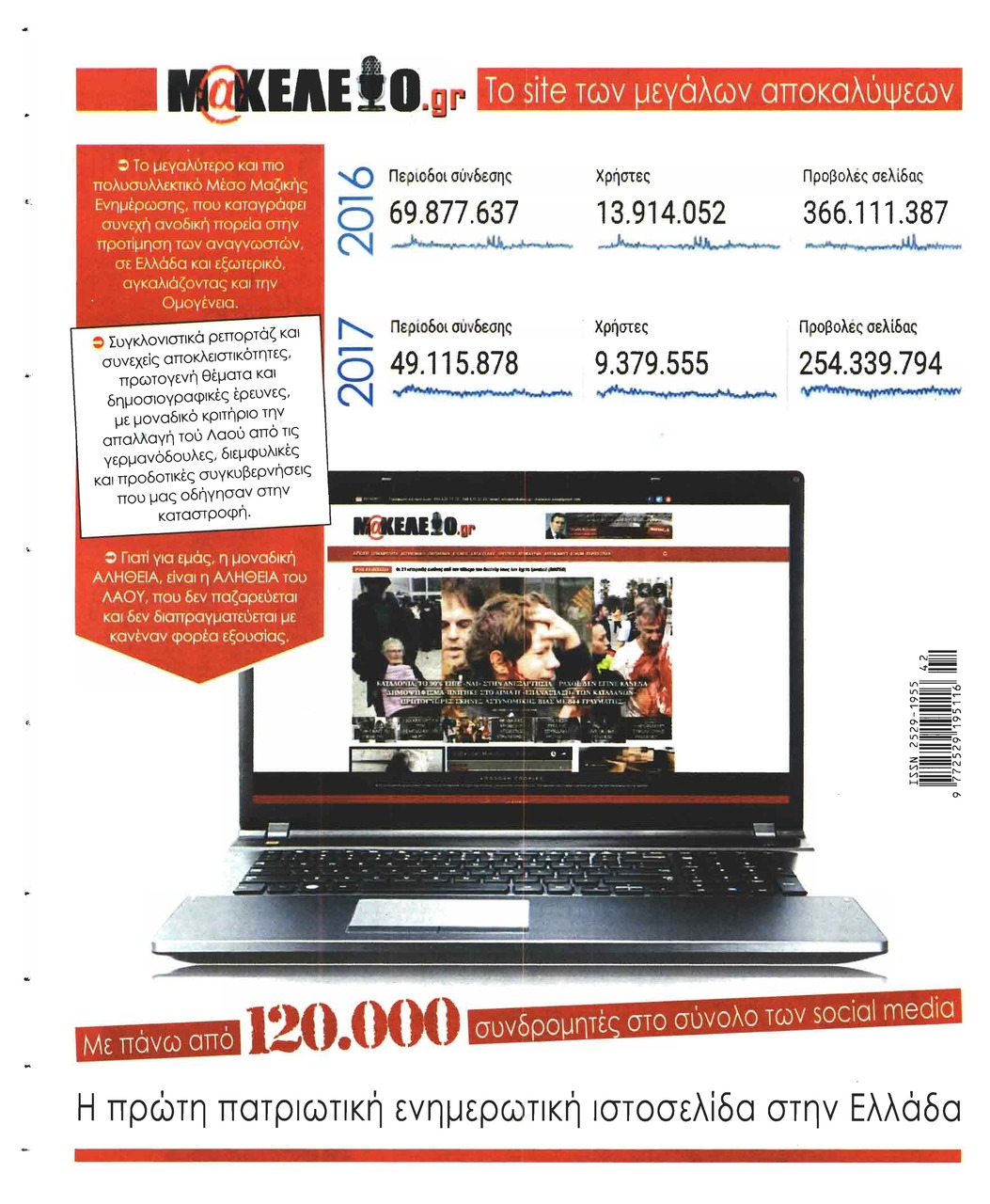 Οπισθόφυλλο εφημερίδας Μακελειό