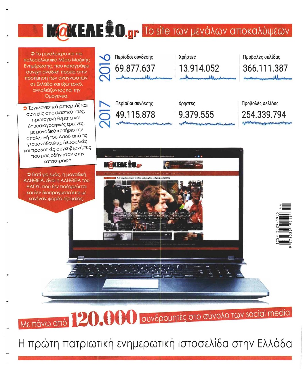 Οπισθόφυλλο εφημερίδας Μακελειό