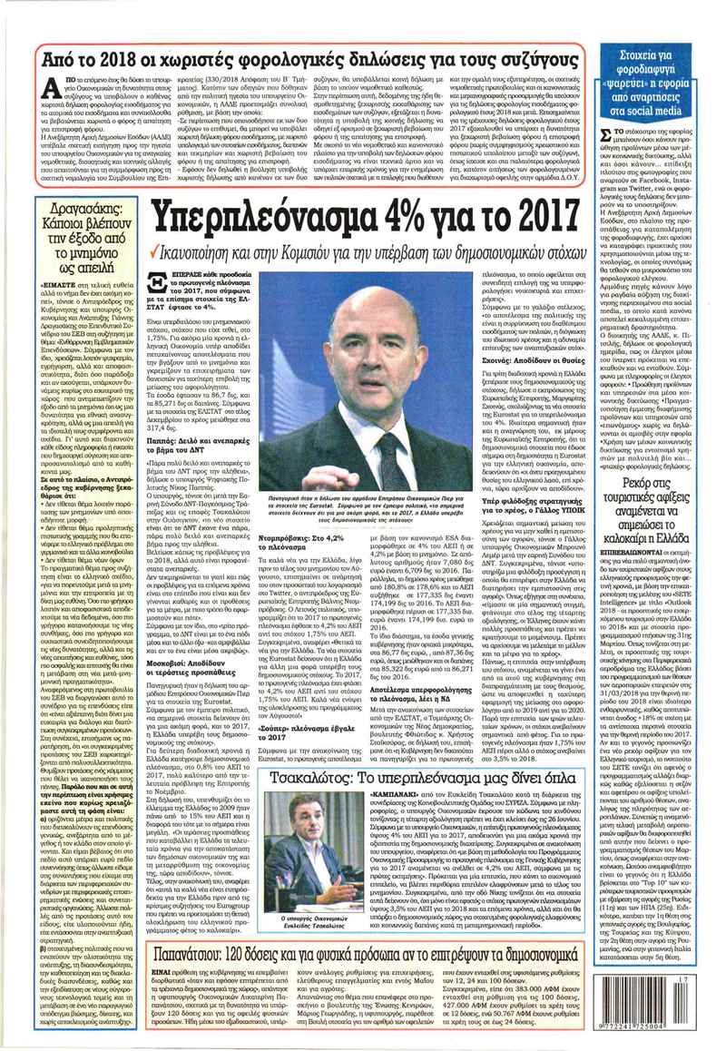 Οπισθόφυλλο εφημερίδας Kontra News