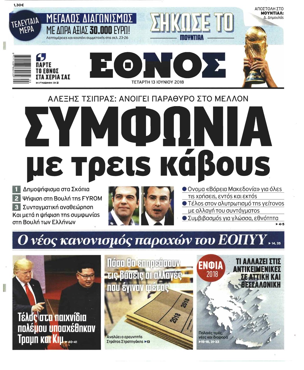 Πρωτοσέλιδο εφημερίδας 