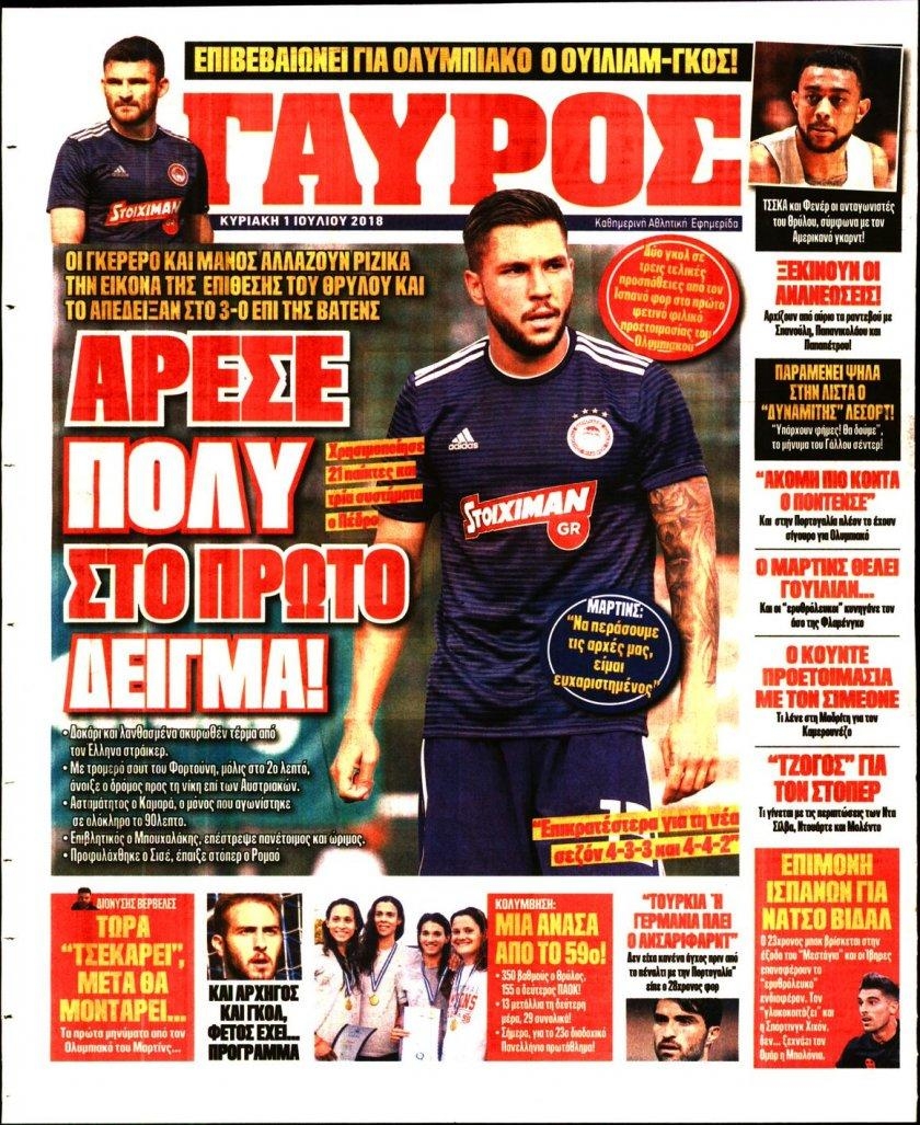 Οπισθόφυλλο εφημερίδας Κόκκινος Πρωταθλητής 16/09/2026