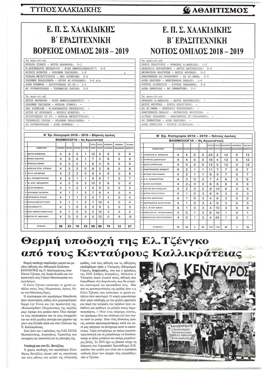 Οπισθόφυλλο εφημερίδας Τύπος Χαλκιδικής