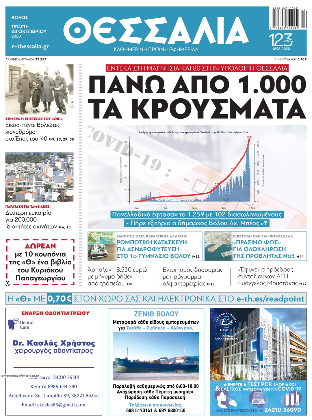 Πρωτοσέλιδο εφημερίδας 