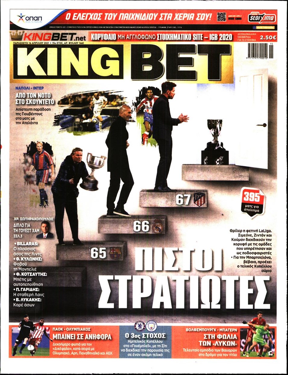 Πρωτοσέλιδο εφημερίδας Kingbet