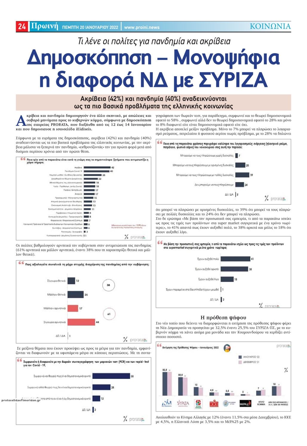 Οπισθόφυλλο εφημερίδας Πρωινή Ηλείας