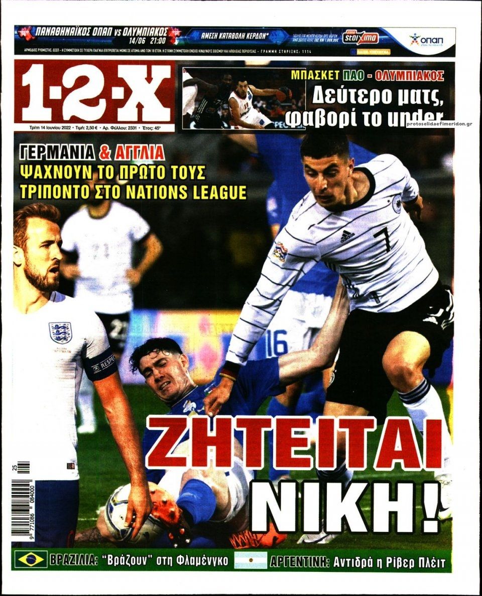 Πρωτοσέλιδο εφημερίδας 12x