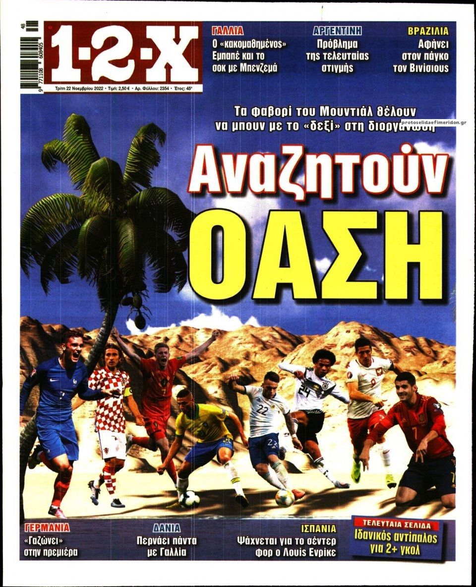 Πρωτοσέλιδο εφημερίδας 12x