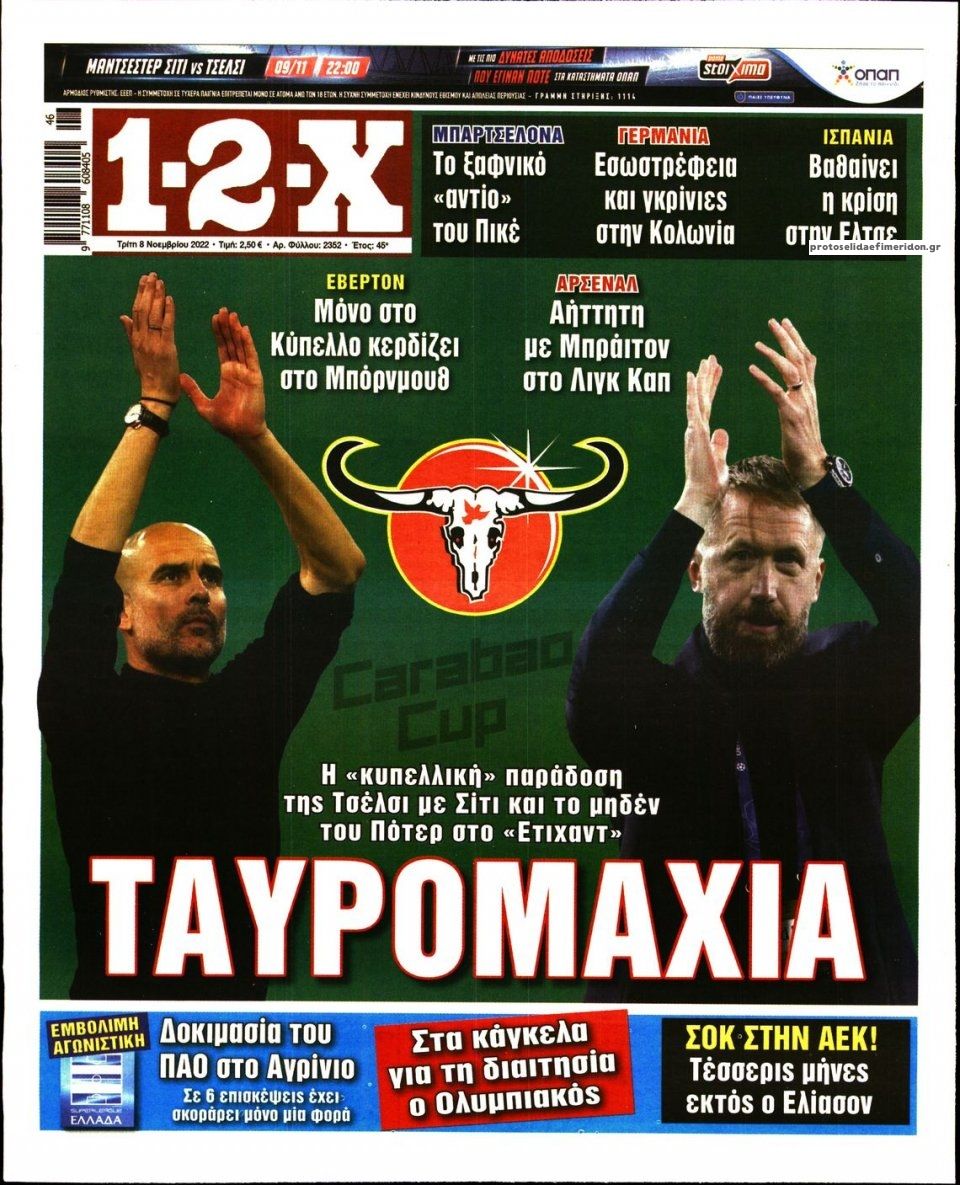 Πρωτοσέλιδο εφημερίδας 12x