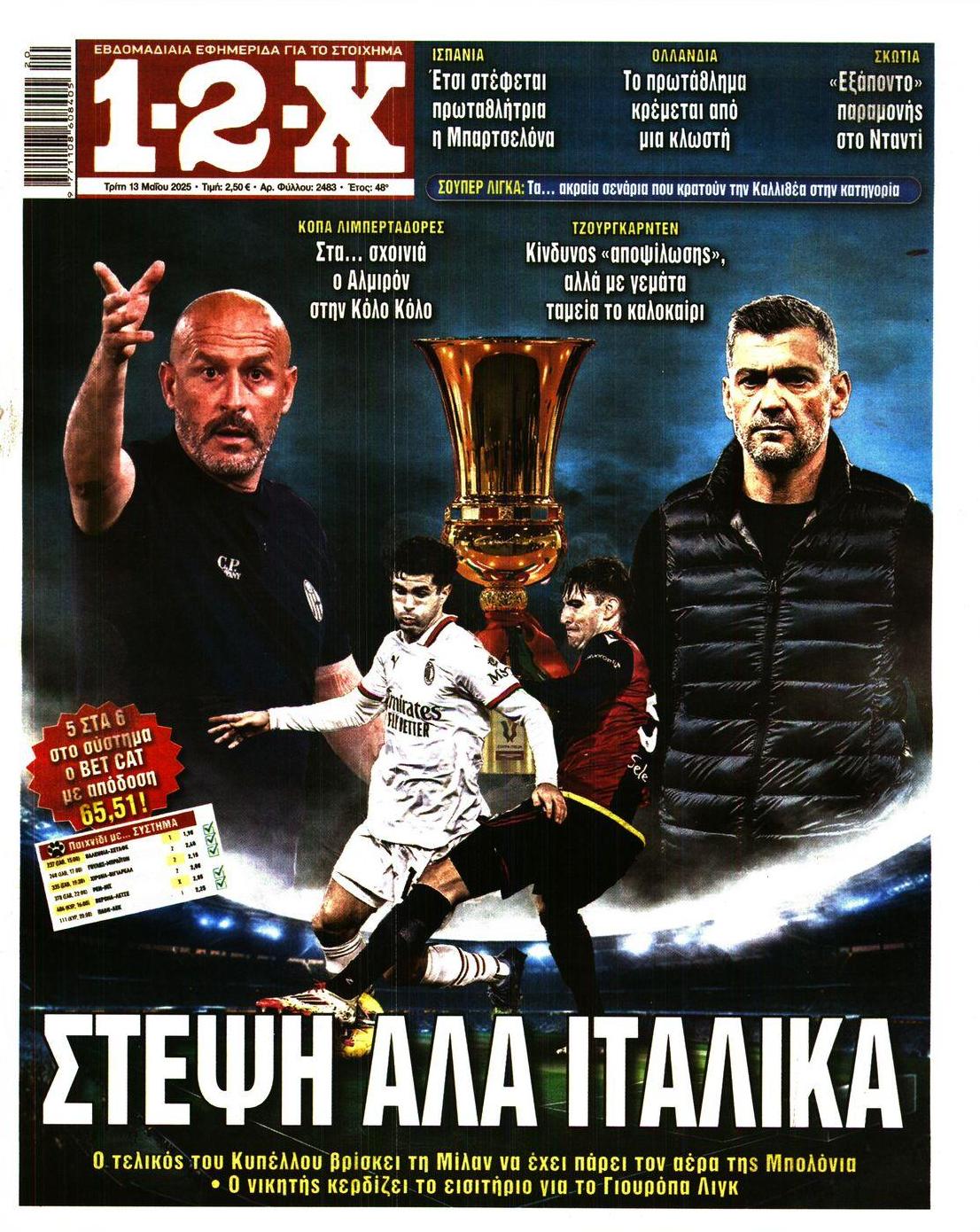 Πρωτοσέλιδο εφημερίδας 12x
