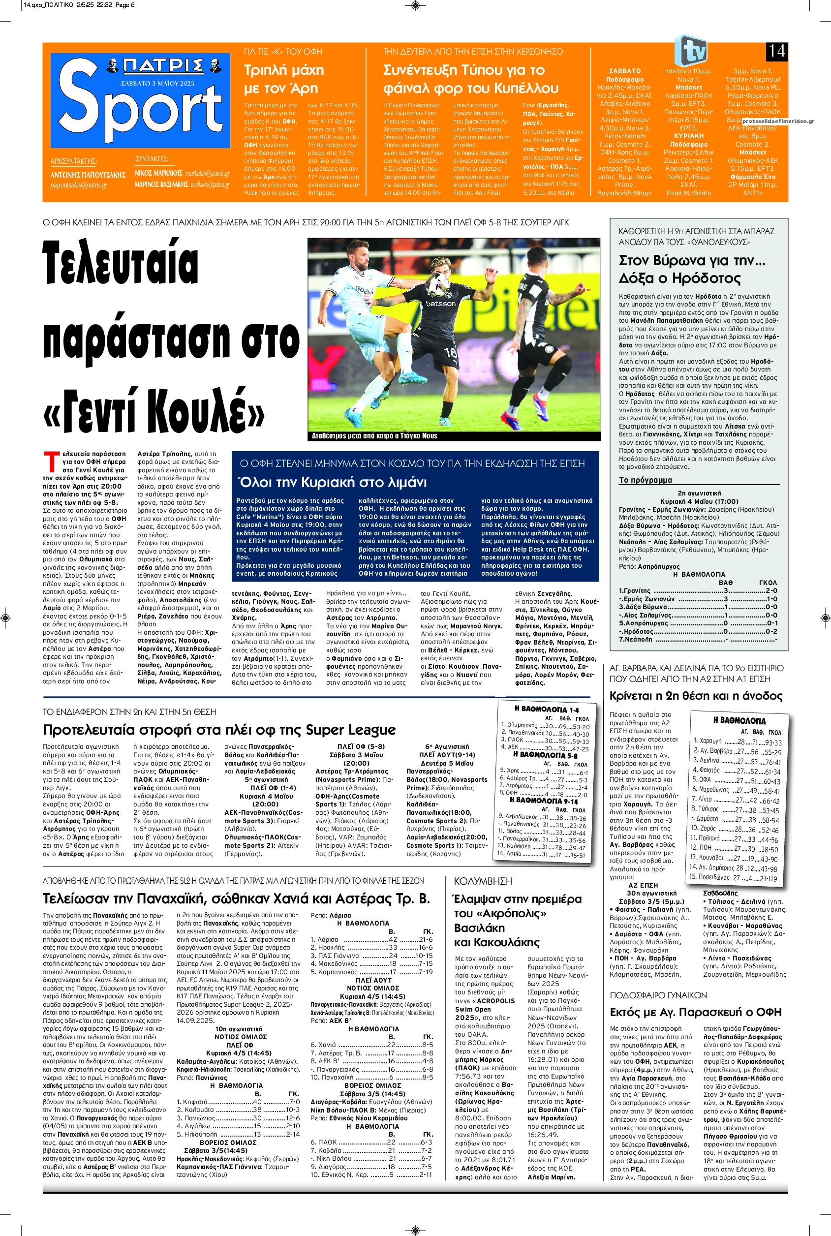 Πρωτοσέλιδο εφημερίδας 