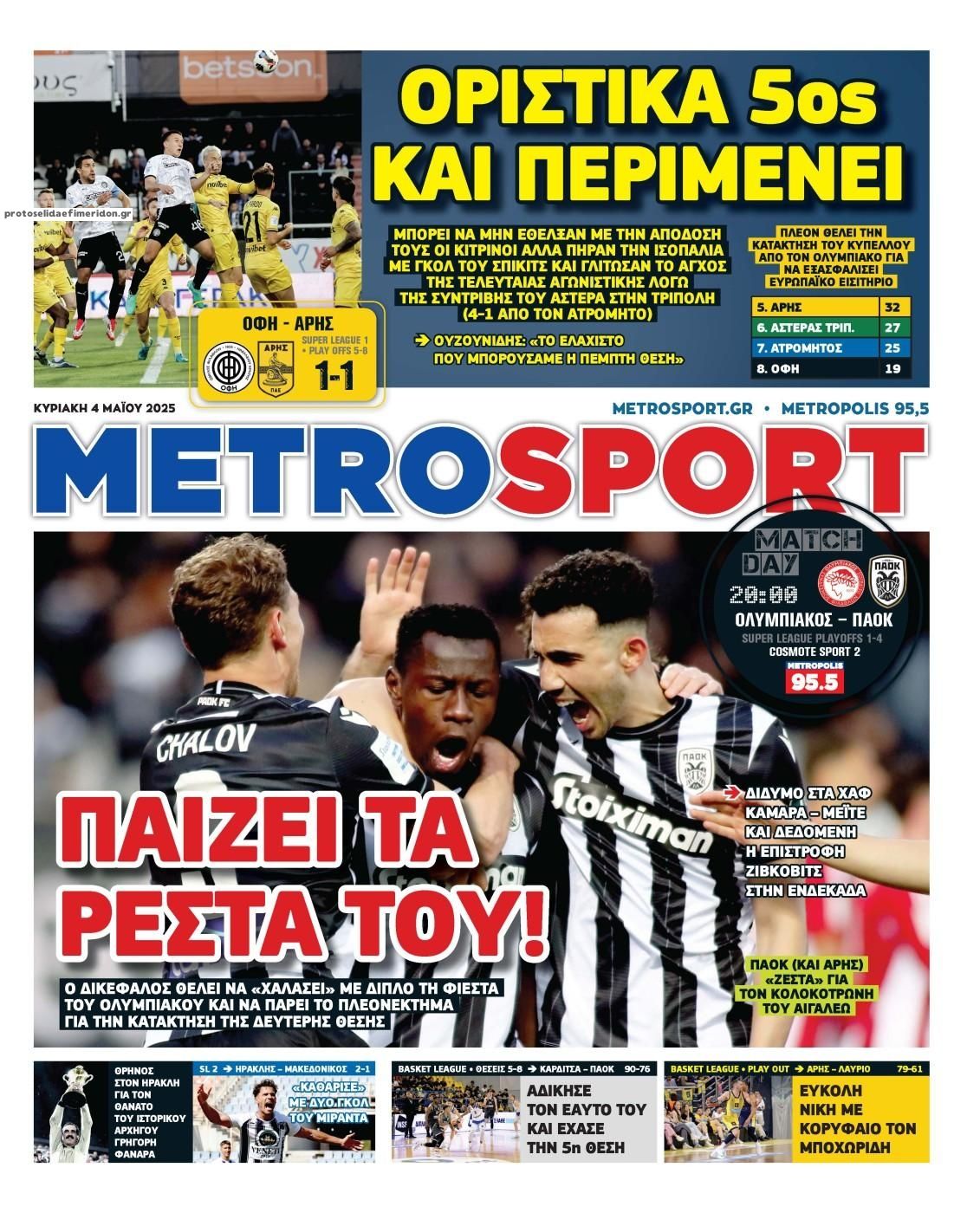 Πρωτοσέλιδο εφημερίδας 