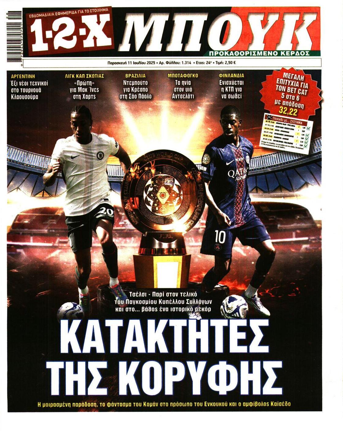 Πρωτοσέλιδο εφημερίδας 12x