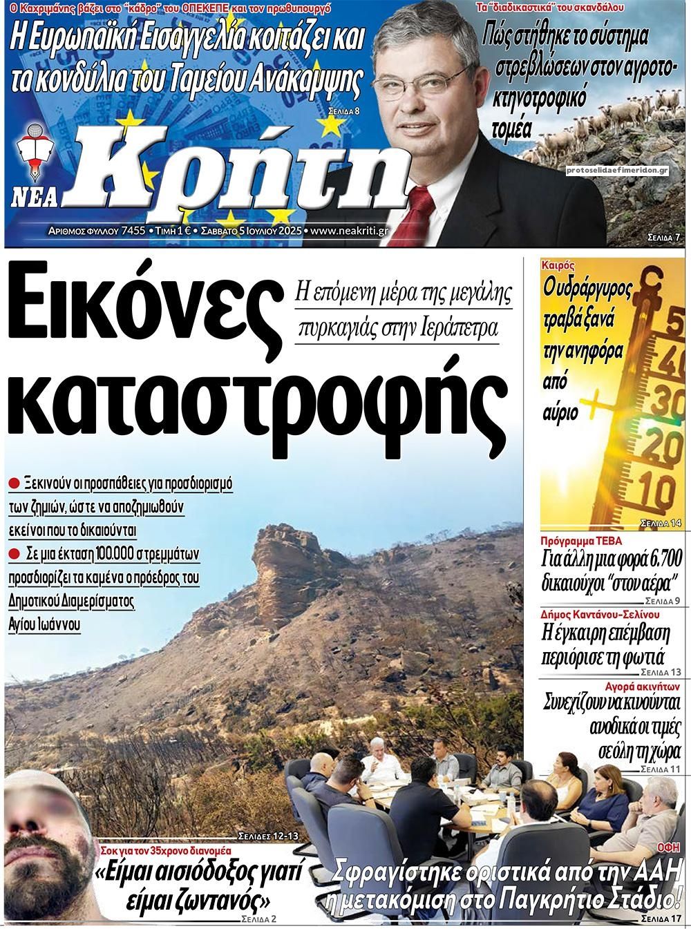 Πρωτοσέλιδο εφημερίδας 