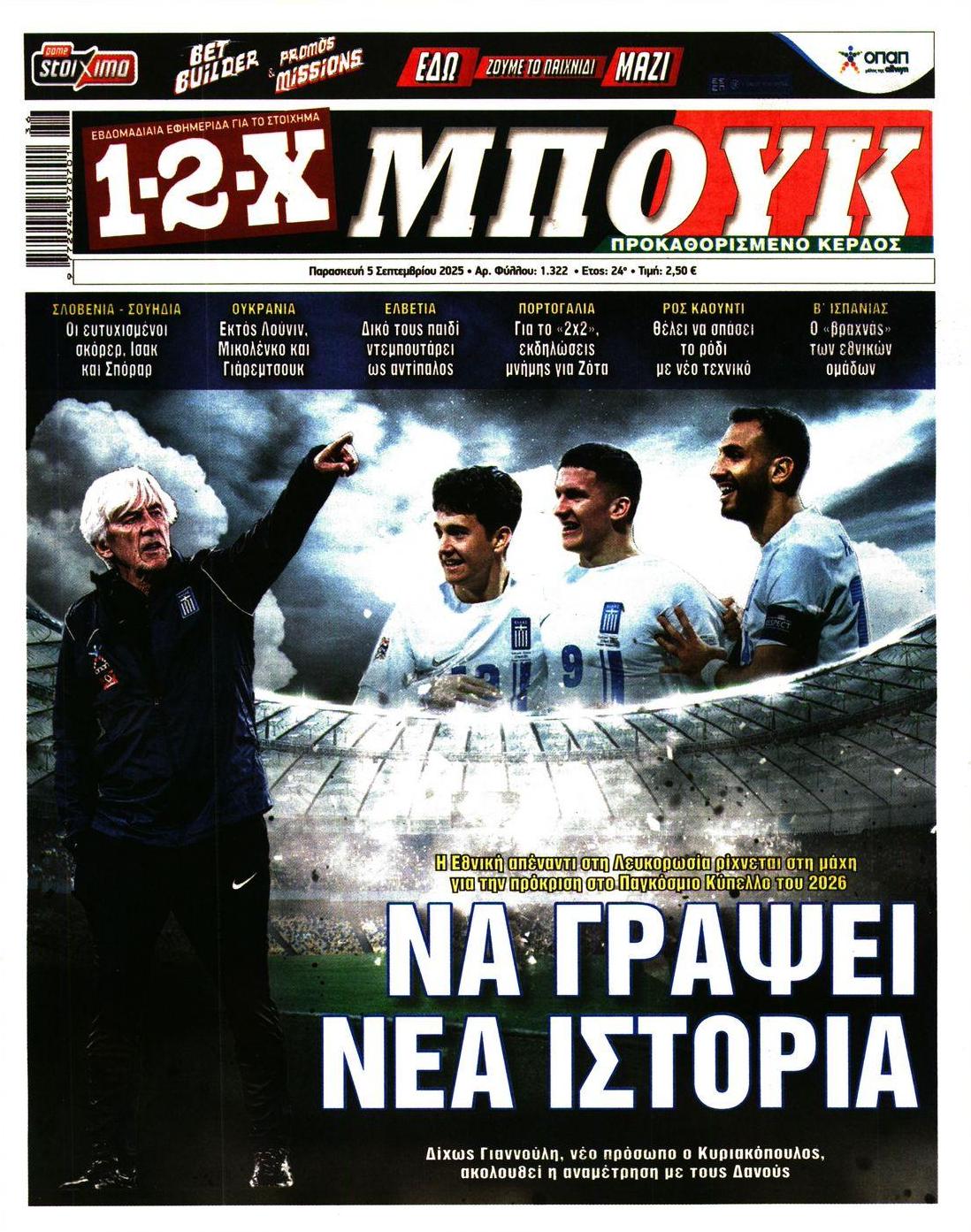 Πρωτοσέλιδο εφημερίδας 12x