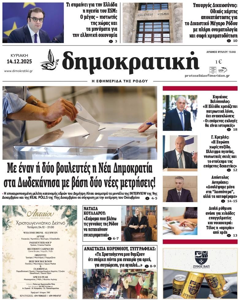 Πρωτοσέλιδο εφημερίδας 