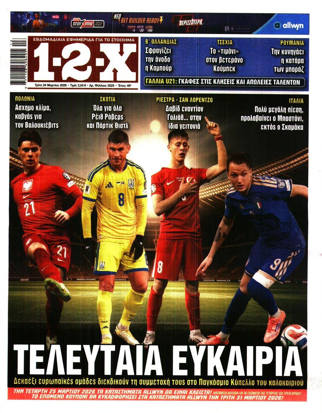 Πρωτοσέλιδο εφημερίδας 12x